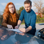 Exchange After a Car Accident