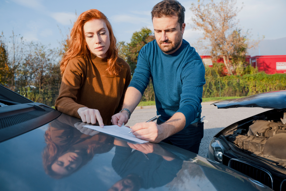 Exchange After a Car Accident
