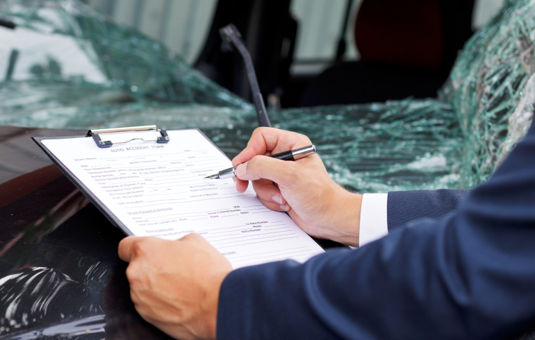 Filling Auto Accident Claim Form