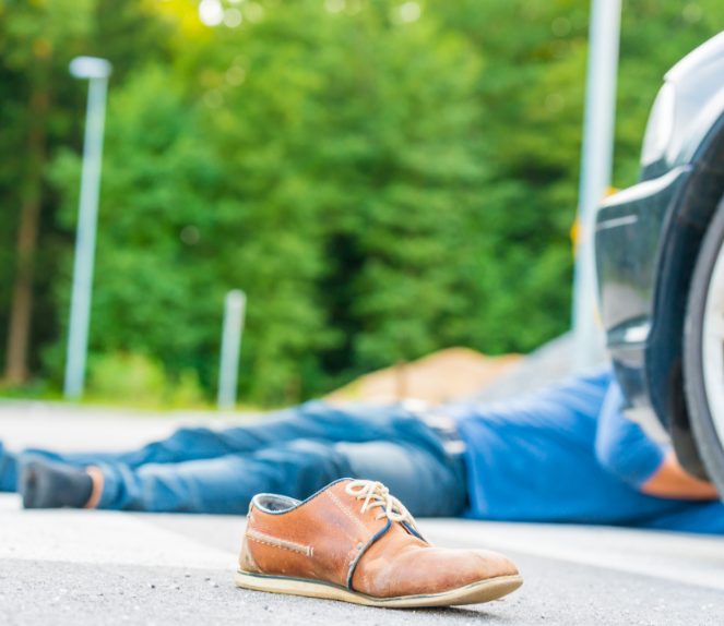 Pedestrian accident evidence collection